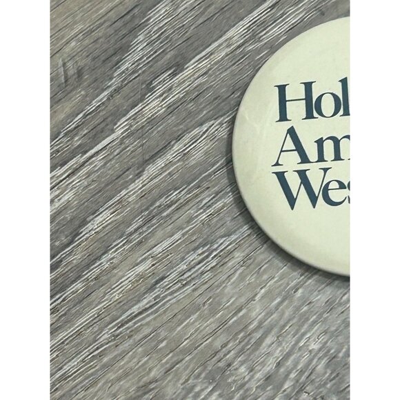 Holland America Line Westours Pinback Button Cream Round Shape - Picture 2 of 6